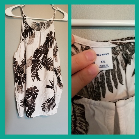 Old Navy Tops - Old Navy Floral Spaghetti Strap Too